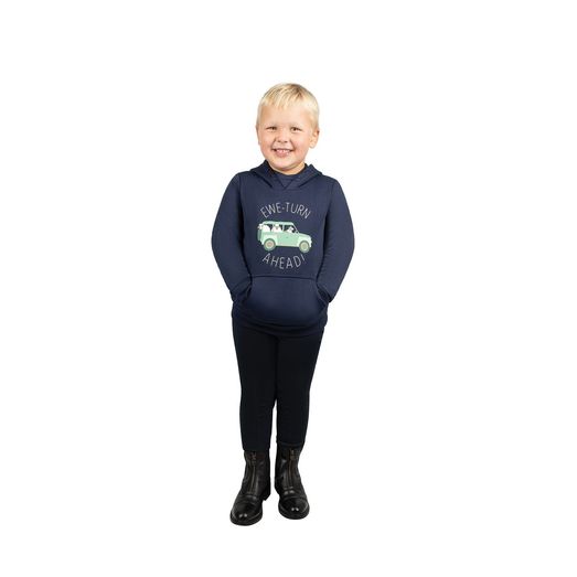 Ewe-Turn Ahead Collection Hoodie by Little Knight - Navy