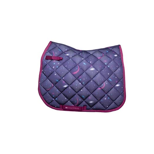 Hy Equestrian Out of this World Saddle Pad - NAVY/MAGENTA