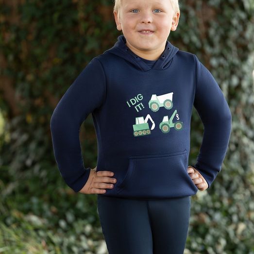 I Dig It Collection Hoodie by Little Knight - Navy