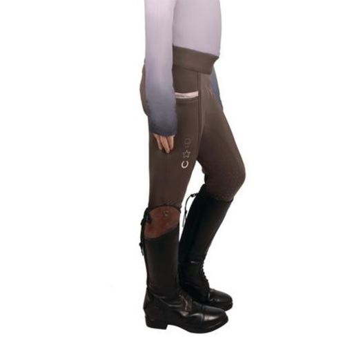 Lucky Pony Riding Tights by Little Rider - GREY/PINK