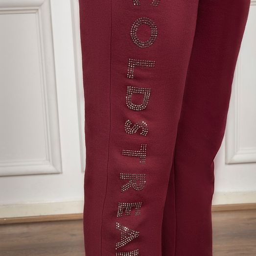 Coldstream Next Generation Cheswick Diamante Lounge Pants - Windsor Wine