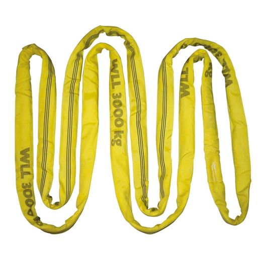 Round Loop double covered, 6 m, 6000 kg, yellow
