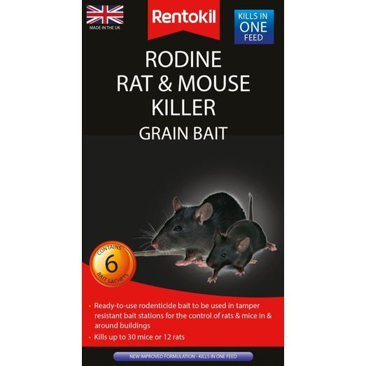 Rentokil Rodine Rat &amp; Mouse Killer Grain Bait