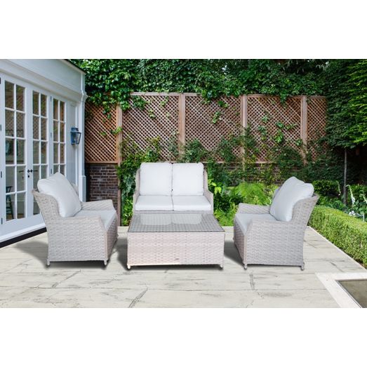 Pagoda Chambery Beige Deluxe Lounge Sofa Set