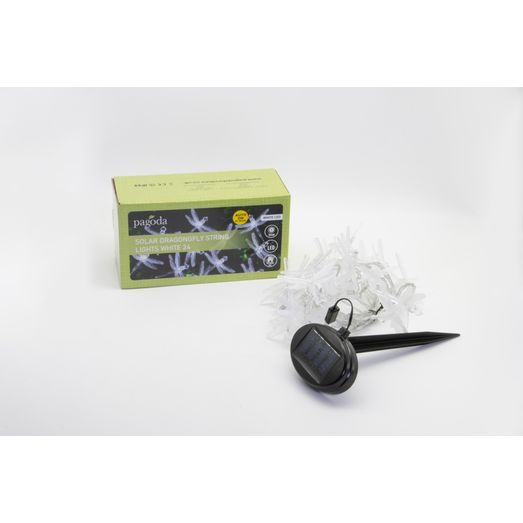 Pagoda Solar Dragonfly String Lights