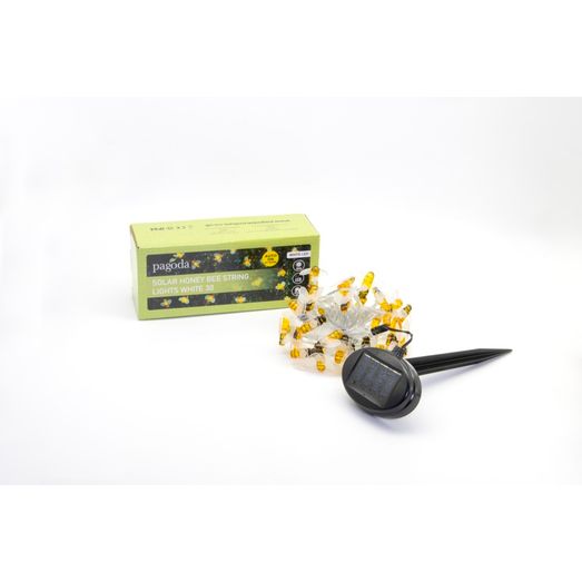 Pagoda Solar Honey Bee String Lights
