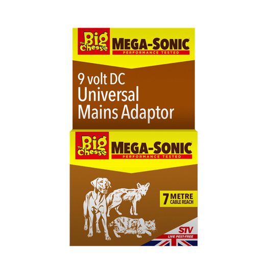The Big Cheese Universal 9v Mains Adapter + 5M Extension