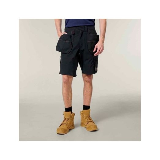 Hard Yakka Raptor Active Holster Pocket Shorts (Black)