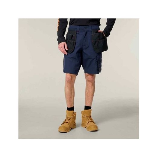 Hard Yakka Raptor Active Holster Pocket Shorts (Navy)