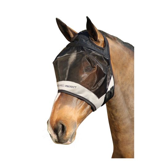 Hy Equestrian Armoured Protect AeroFlex Fly Mask with Ears - Pony