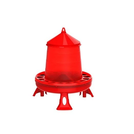 Copele Poultry Feeder Red (with legs)