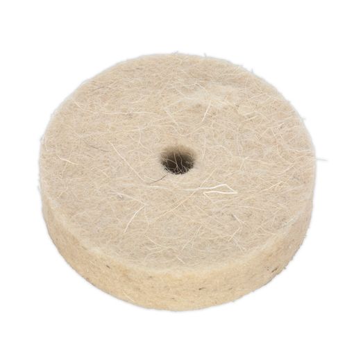 Sealey BG1010WPW50 Wool Polishing Wheel &amp;#8709;50 x 13mm 6mm Bore