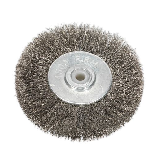 Sealey BG1010WW50 Wire Wheel &amp;#8709;50 x 13mm 6mm Bore