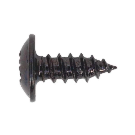 Sealey BST3510 Self Tapping Screw 3.5 x 10mm Flanged Head Black Pozi BS 4174 Pack of 100