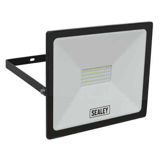 Sealey Extra Slim Floodlight with Wall Bracket 50W SMD LED 230V LED113