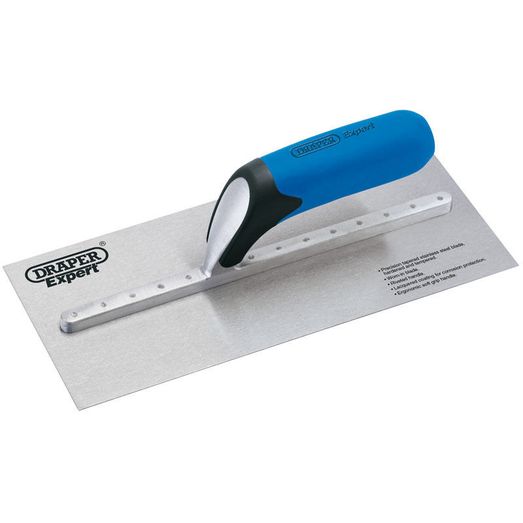 Draper 81200 Soft Grip Stainless Steel Plastering Trowel (280mm)