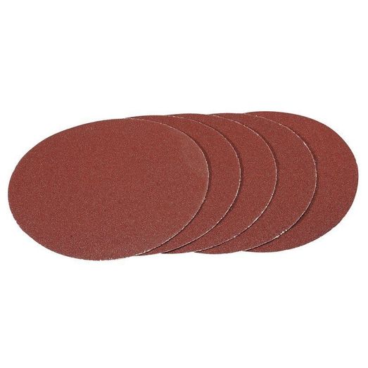 Draper 93388 Pack of Five 180mm Hook and Loop Aluminium Oxide Sanding Discs (60G)