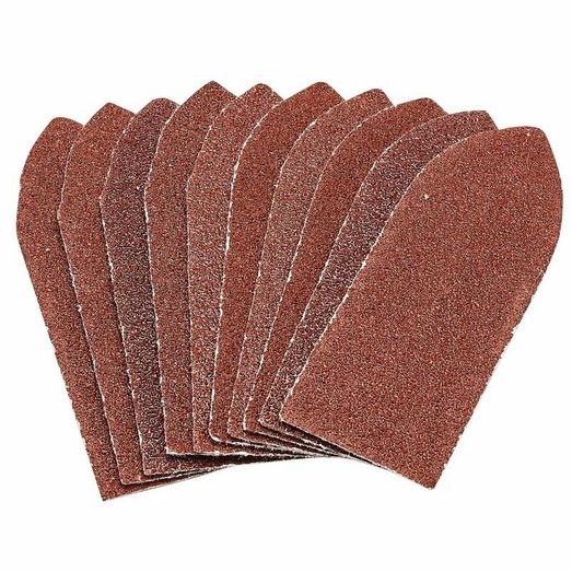 Draper 99260 Hook and Loop Aluminium Oxide Sanding Sheets, 32 x 92mm, 60 Grit (Pack of 10)