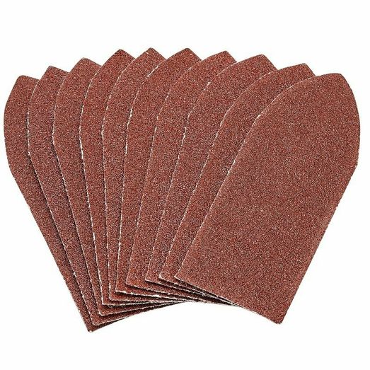 Draper 99261 Hook and Loop Aluminium Oxide Sanding Sheets, 32 x 92mm, 80 Grit (Pack of 10)