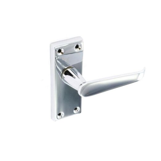 Securit S2706 Chrome Flat Latch Handles (Pair)