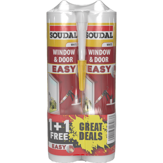 Soudal 158961 1+1 Free Window &amp; Door Easy Sealant