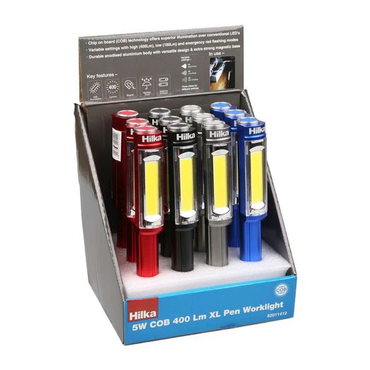 Hilka 4.5W COB 400L XL Pen Light &amp; Batts