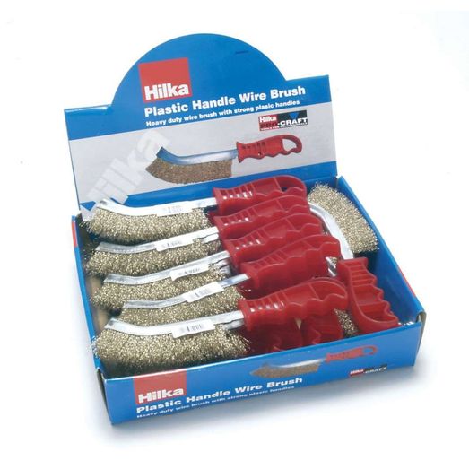 Hilka Brass Coated Wire Scratch Brush Singles
