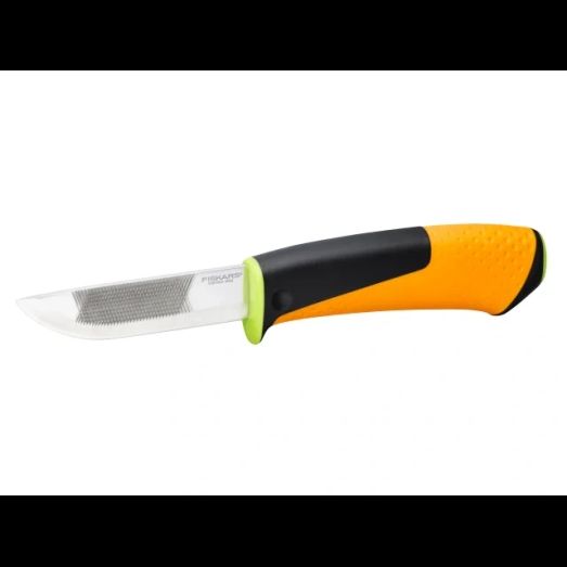 Fiskars Heavy-Duty Knife with Sharpener