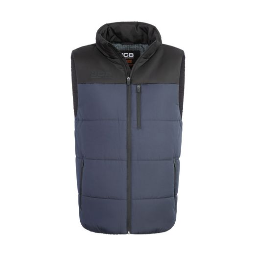 JCB Unisex Padded Gilet Navy/Black