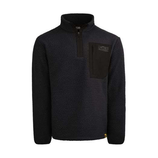 JCB Unisex Borg Fleece Black