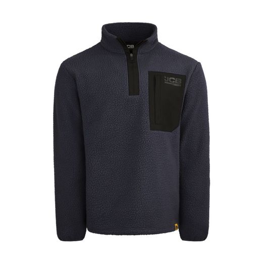 JCB Unisex Borg Fleece Navy