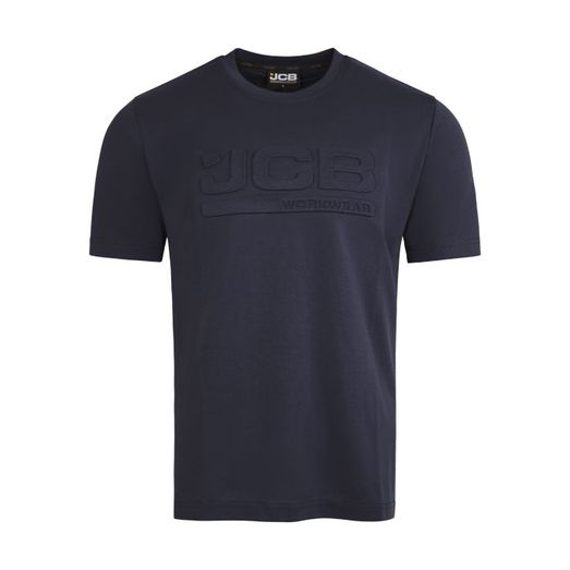 JCB Unisex 3D Embossed T-Shirt Navy