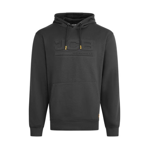 JCB Unisex Embossed Hoody Black