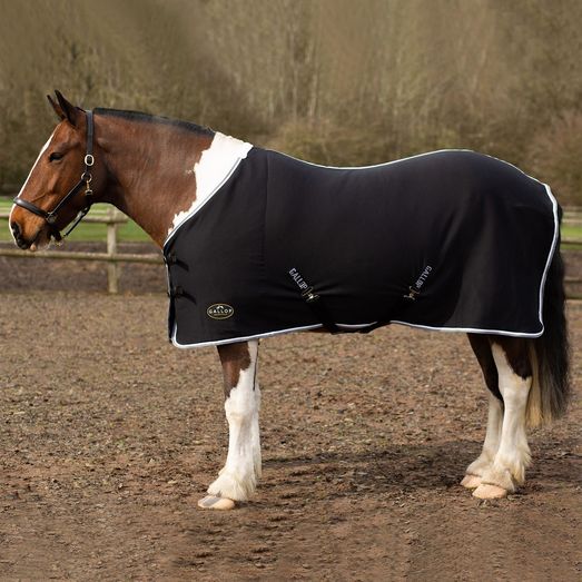 Gallop Premium Jersey Cooler Rug Black/White/Grey