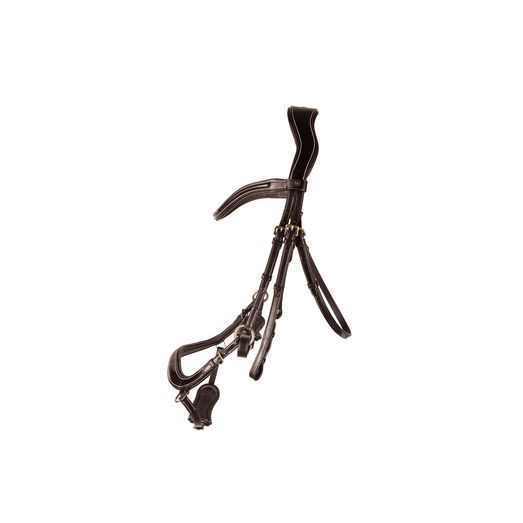 Hy Equestrian Propresicce Pelle Drop Leather Bridle Brn/Brs Brown/Brass