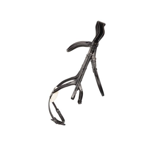 Hy Equestrian Propresicce Pelle Grackle Leather Bridle Blk/S Black/Silver