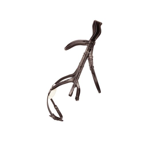 Hy Equestrian Propresicce Pelle Grackle Leather Bridle Brn/S Brown/Silver