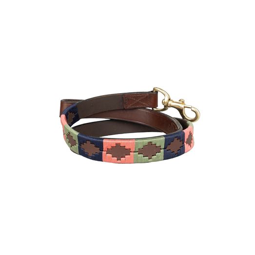 Benji &amp; Flow Sublime Polo Leater Dog Pink/Navy/Green