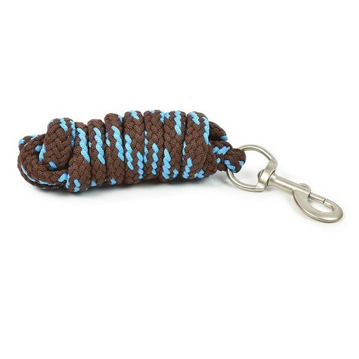 Whitaker Lr083 Poly Braided Leadrope Blue/Brown