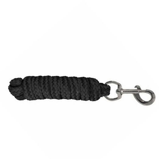 Whitaker Lr084 Cotton Braided Leadrope Black