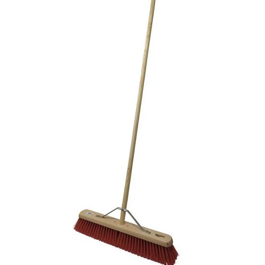 Hillbrush Platform Broom Headwith Pvc Fill With Handle &amp; St