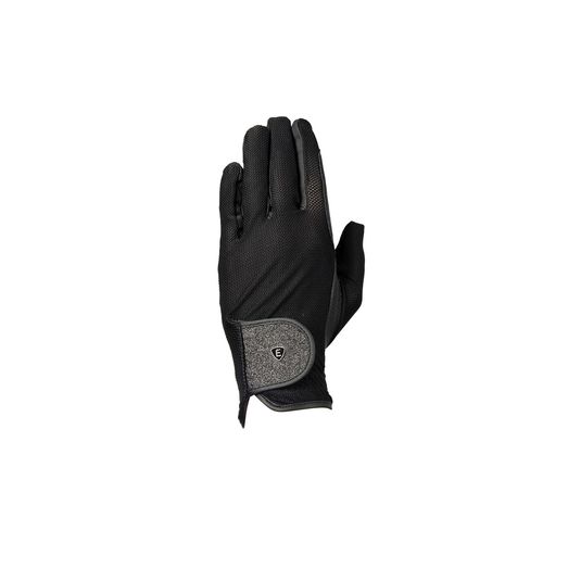 Elevate Glitter Flex Meshriding Gloves By Hy Equestrian Black