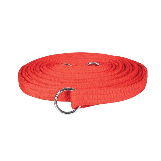 Hy Equestrian Soft Webbinglunge Rein With Swivel Clip Re Red