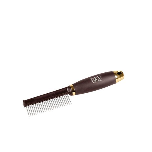 Benji &amp; Flo Gel Handle Grooming Comb Brown/Gold
