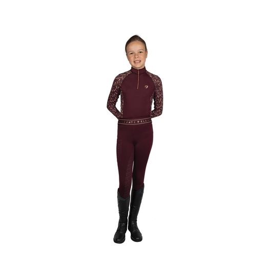 Hy Equestrian Elevate Allure Mizs Riding Tights Berry/R Gold Berry/Rose Gold