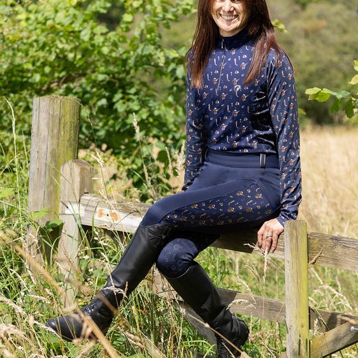Hy Equestrian Elevate Country Baselayer Navy/Fossil
