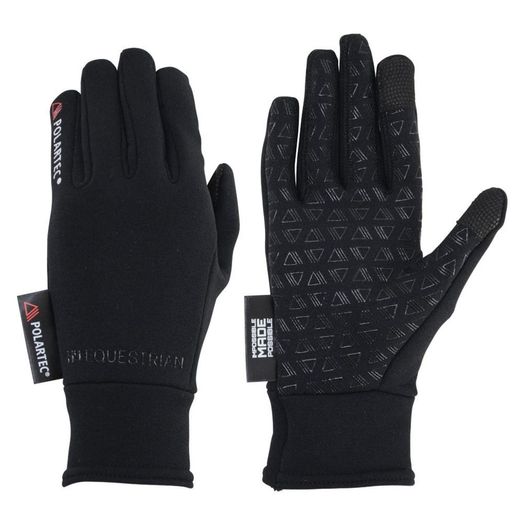 Hy Equestrian Polartec Glacial Riding &amp; General Gloves Black