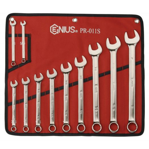 Genius Tools 11 Piece Imperial Combination Spanner Set