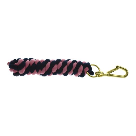 Hy Equestrian Two-Tone Twisted Lead Rope Black/Fuchsia