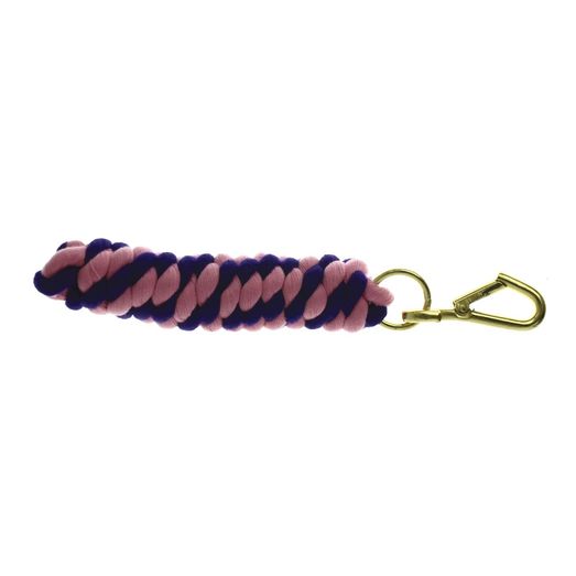 Hy Equestrian Two-Tone Twisted Lead Rope Navy/Pink